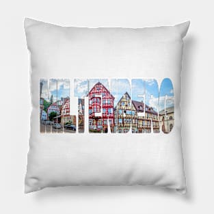 MILTENBERG - Germany View of Historic House Facades Pillow