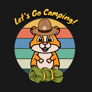 Funny hamster wants to go camping T-Shirt