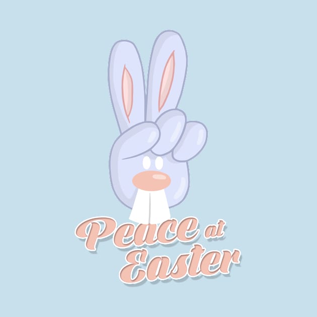 Peace At Easter Rabbit by JJW Clothing