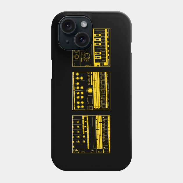 Drum Machine, Drum Machine, Bass Machine Phone Case by Atomic Malibu