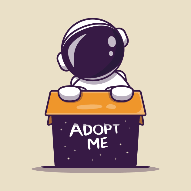 Cute Astronaut In Box by Catalyst Labs