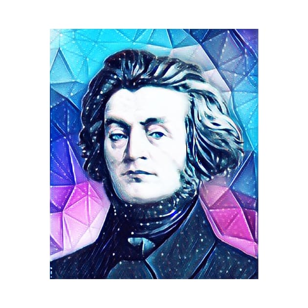 Adam Mickiewicz Snowy Portrait | Adam Mickiewicz Artwork 13 by JustLit