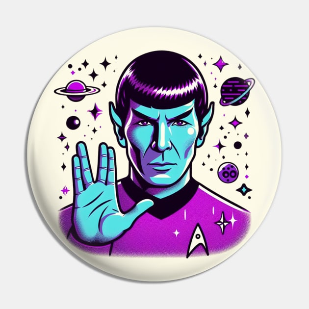 Spock - He got the Blues. And the Purples. Pin by Tiger Mountain Design Co.