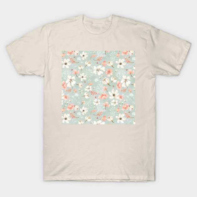 Peaches and Cream - Flower - T-Shirt