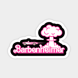 Barbenheimer Barbie Oppenheimer fanmade funny Magnet