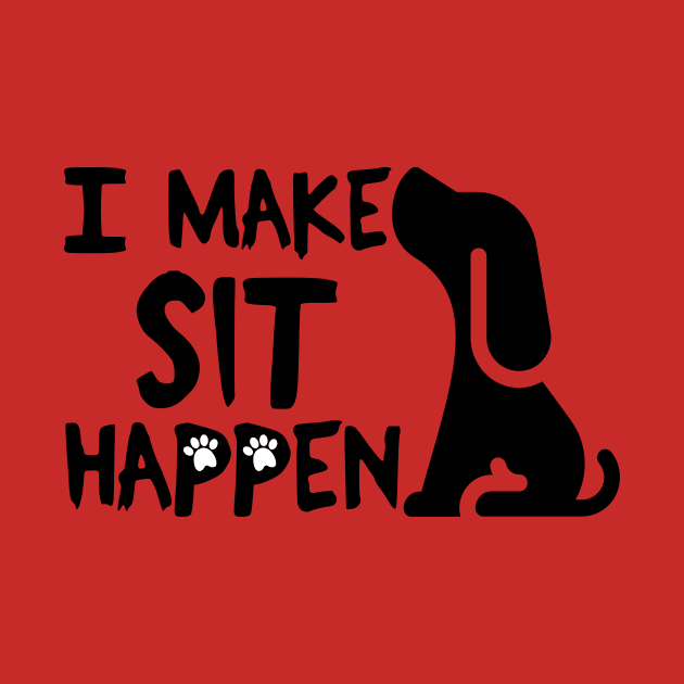 I Make Sit Happen - Black Cockerspaniel by 4U2NV-LDN