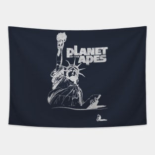 Retro Planet Of The Apes Tapestry