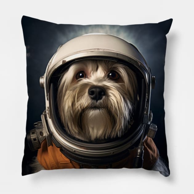 Astro Dog - Tibetan Terrier Pillow by Merchgard