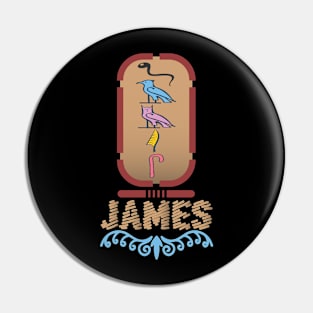 JAMES-American names in hieroglyphic letters-James, name in a Pharaonic Khartouch-Hieroglyphic pharaonic names Pin
