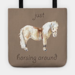 Just Horsing Around: Shetland Pony Illustration Tote