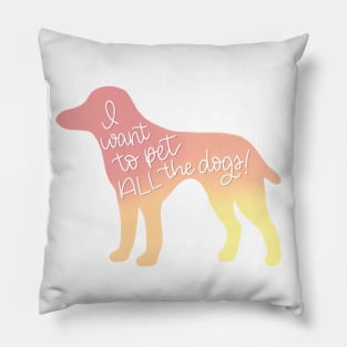 Pet All the Dogs Pillow