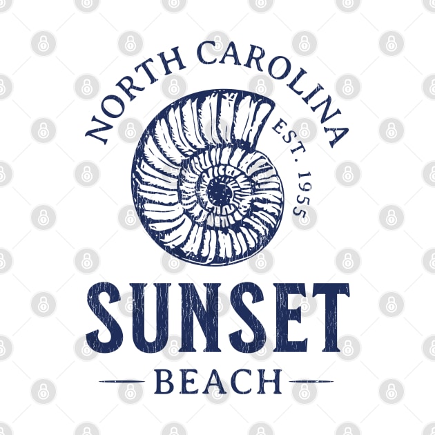 Sunset Beach, NC Summertime Vacationing Seashell by Contentarama