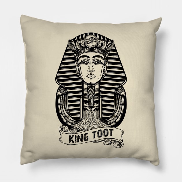 King Toot Black Pillow by King_Toot