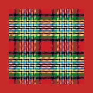 Pattern Scottish tartan green T-Shirt