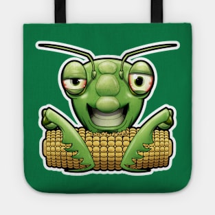 SNAX Mantis eating corn Tote