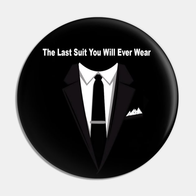 Men In Black Face Mask - Last Suit You Will Ever Wear Pin by mightbelucifer