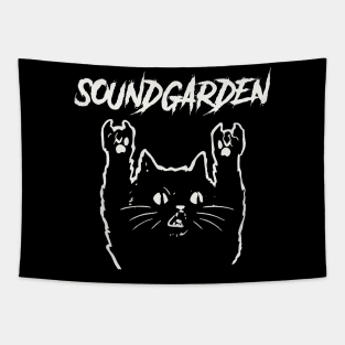 sound g metal cat Tapestry