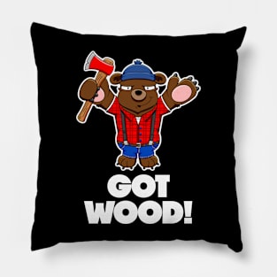 I won't eat you! - Got wood axe Pillow