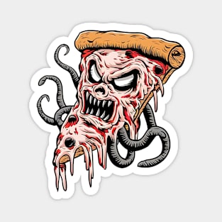 Horror Pizza Slice Monster Magnet