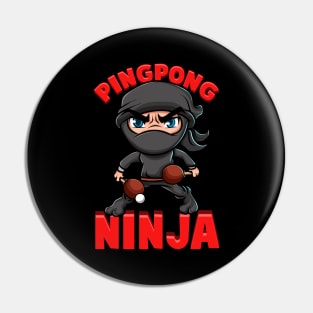 Awesome Ping Pong Ninja Table Tennis Pingpong Pin