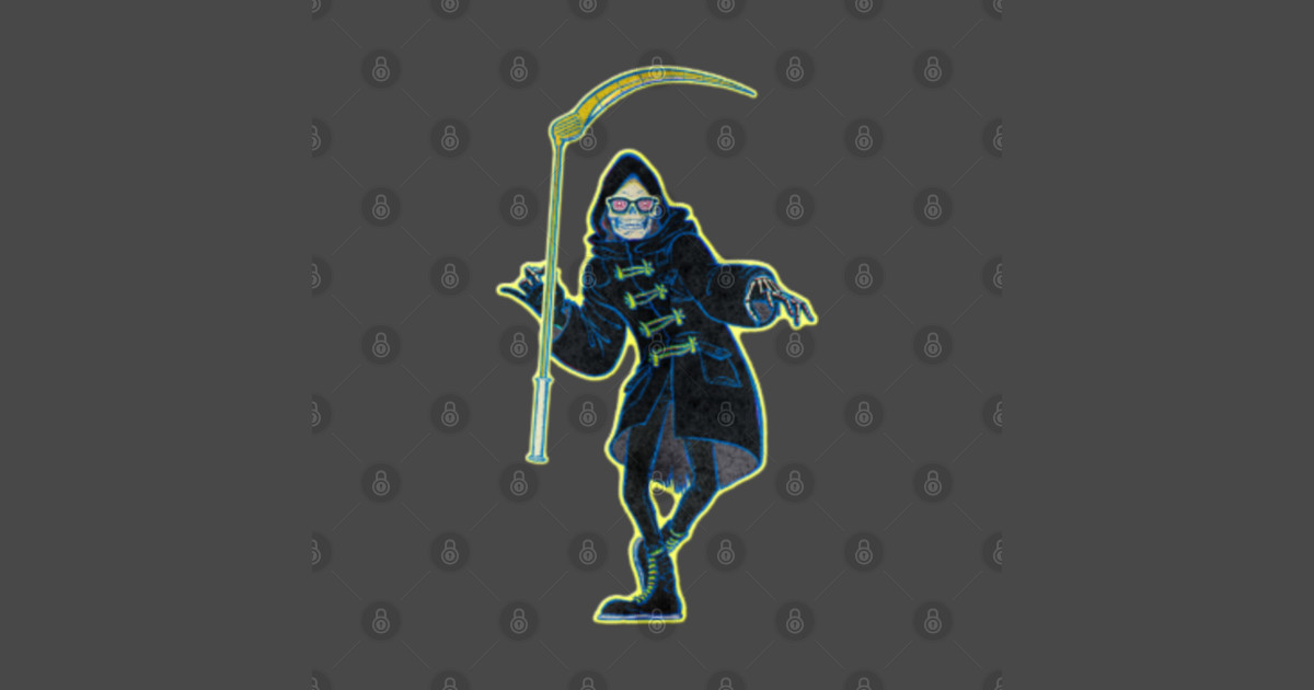  Let  it Die  Uncle Death with sickle Let  It Die  Sticker  