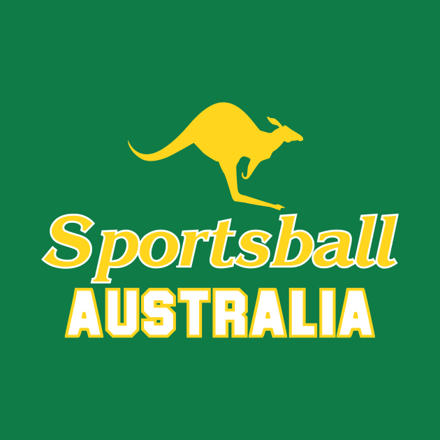 SPORTSBALL AUSTRALIA Caddy Yellow by Simontology