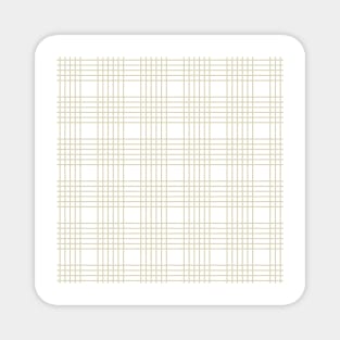 Light Gold Abstract Check Pattern Magnet