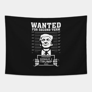 Trump Mugshot, POTUS Mug Shot, Save America, Trump 2024, Trump 45/47, America First, Funny Trump MAGA Gift Tapestry