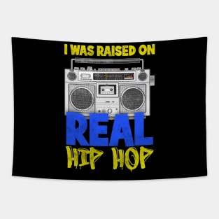 Raised on Real Hip Hop Old School Boombox Tapestry