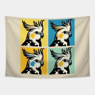 Pop Cockatiel Art - Cool Birds Tapestry