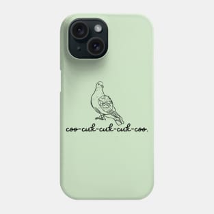 Rock Dove Graphic - Actual Bird Call Phone Case