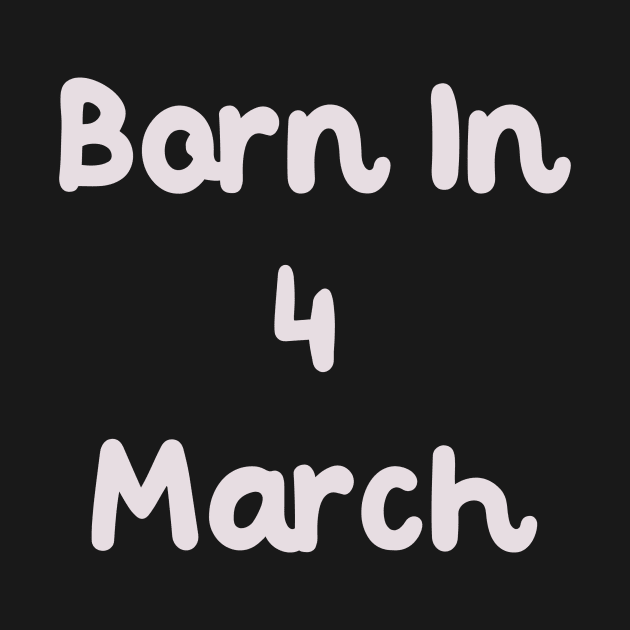 Born In 4 March by Fandie