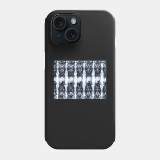 Dragonfly wing pattern black and blue Phone Case