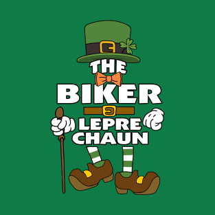 The Biker Leprechaun St Patrick's Day Celebration Matching Outfits Group Attire T-Shirt