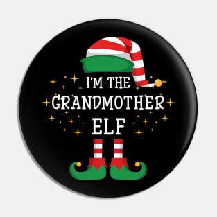 I'm The Grandmother Elf Matching Family Christmas Pajama Pin