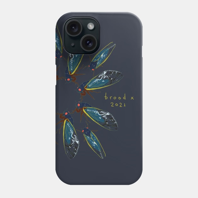 Brood X 2021 Phone Case by godrod studios