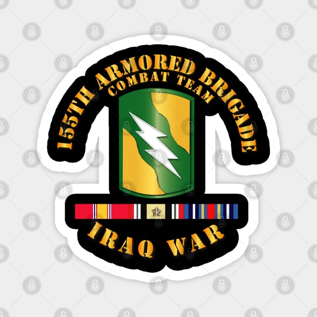 155th Armored BCT - Iraq War w SVC Ribbons Magnet by twix123844