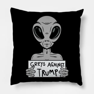 Greys Against Trump Pillow