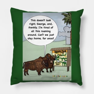 Introverted Buffalo Pillow