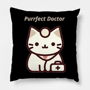 Purrfect Doctor Pillow