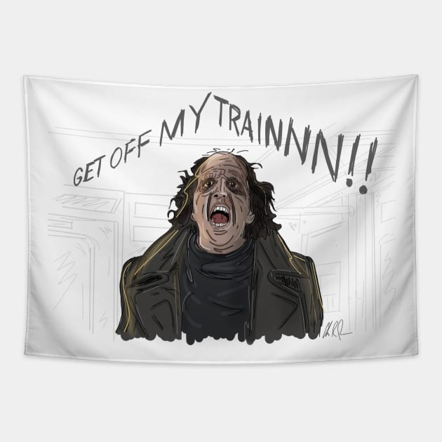 GHOST: Get Off My Train! Tapestry by 51Deesigns