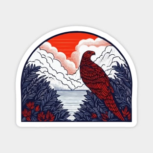 Red Hawk Magnet