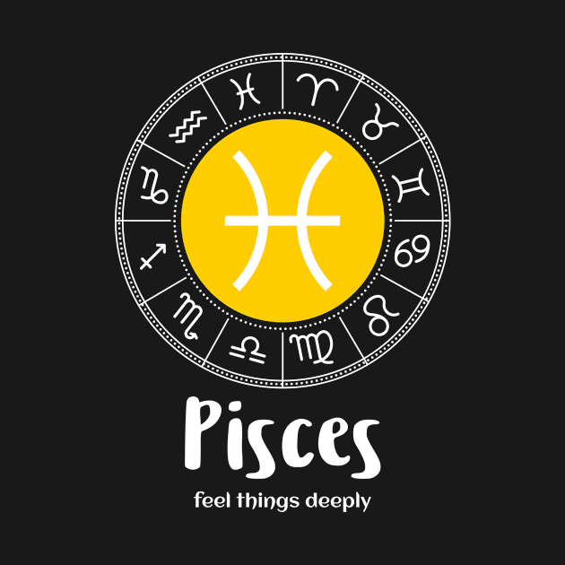 Pisces zodiac sign feel things deeply by Science Puns