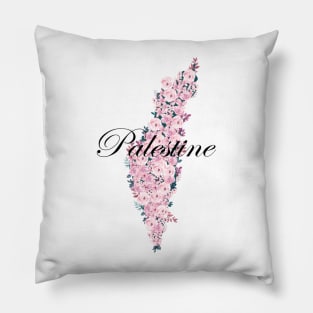 Palestine flower map Pillow