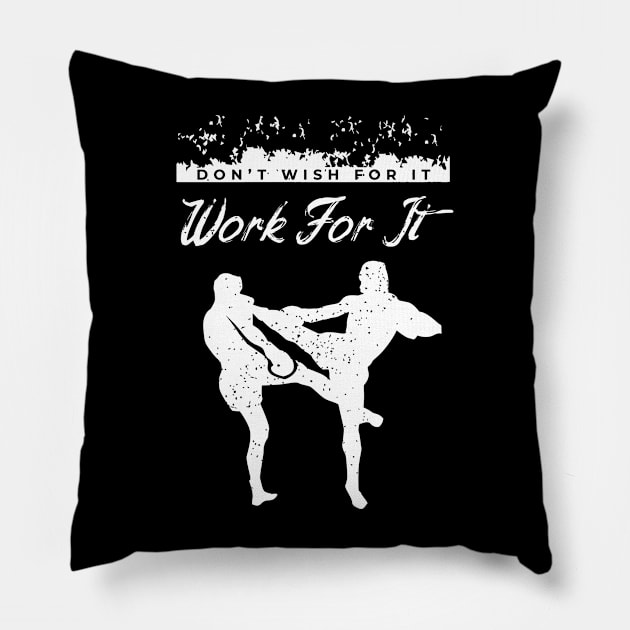 Fighter Design for a Martial Arts Lover Pillow by AlleyField