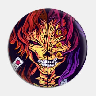 Kokushibo/Yoriichi Skull Pin