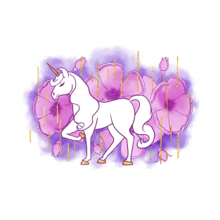 Floral Unicorn T-Shirt