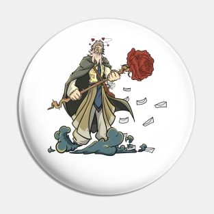 Roleplaying RPG Valentines Day TableTop Wizard Partner Gift Pin