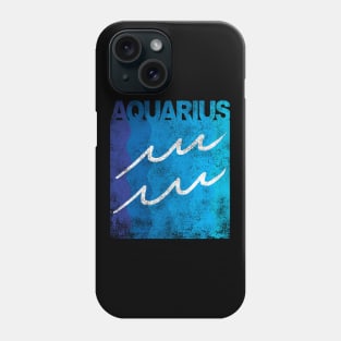 Aquarius Zodiac Symbol Sign Phone Case