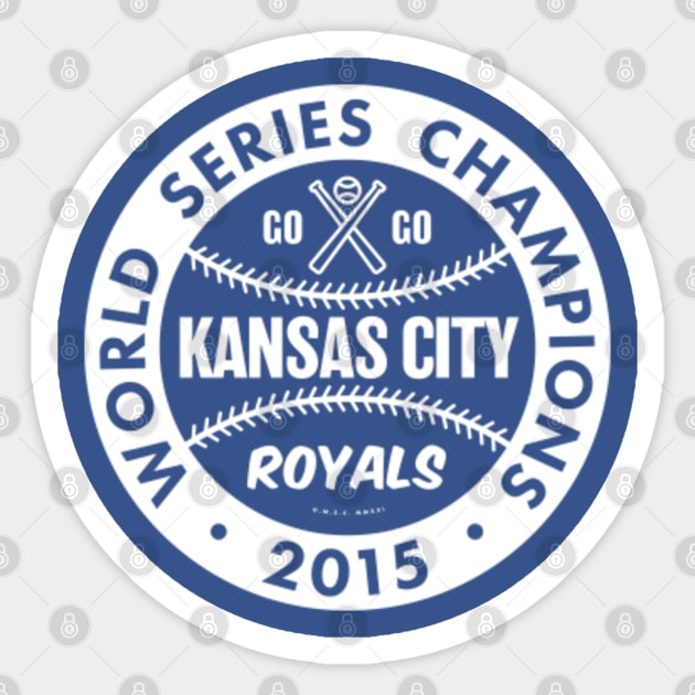 Kansas City Royals - 2015 World Series Champions (White) - Kansas